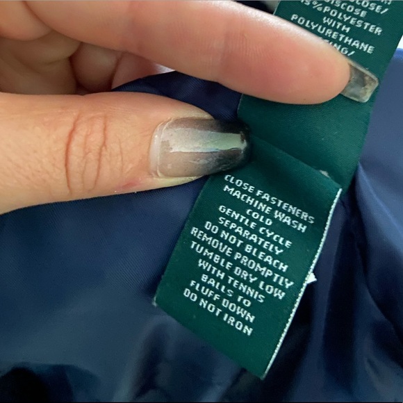 ๐ค๐ฟ3X HOST PICK๐ฟ๐ค Ralph Lauren Quilted Navy Sherpa Jacket- long NWOT - Picture 8 of 10